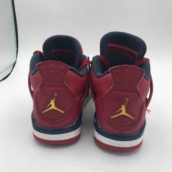 Nike Air Jordan 4 Retro FIBA Gym Red Womens Sz 5.5 - Picture 4 of 7